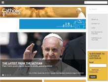 Tablet Screenshot of catholicaustralia.com.au